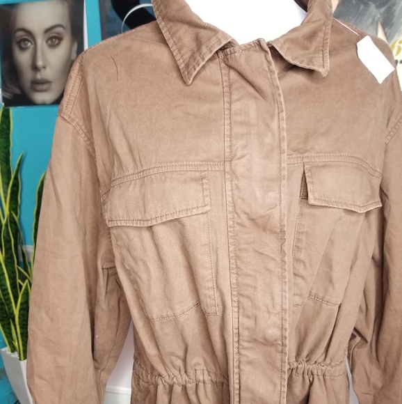 Old Navy Cinched Waist Utility Jacket Canyon Brown - Picture 6 of 16